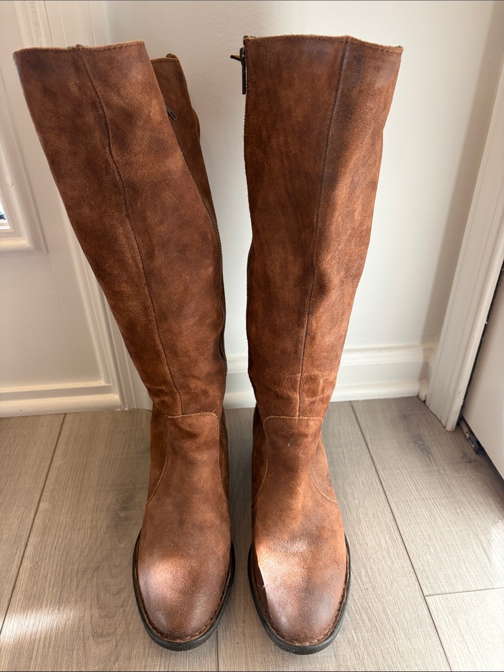 Born Tall Brown Suede below the knee Boots